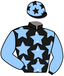 casaque portée par Journiac H. jockey du cheval de course BEAU GARS, information pmu ZETURF