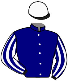 casaque portée par Pouchin A. jockey du cheval de course CITY TOWN, information pmu ZETURF