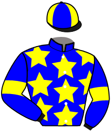 casaque portée par Barcelo Bisquerra Miq. J. jockey du cheval de course KWYTE DE HOUELLE, information pmu ZETURF