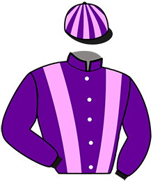 casaque portée par Dieudegard Mlle D. jockey du cheval de course JACKPOT DES THUYAS, information pmu ZETURF