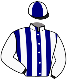 casaque portée par Feron J. Ch. jockey du cheval de course ILLICO DU JAS, information pmu ZETURF