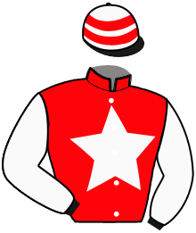 casaque portée par Cabos V. jockey du cheval de course GLAMOUR YOMA, information pmu ZETURF