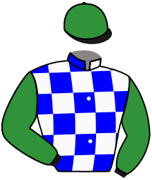 casaque portée par Piccone T. jockey du cheval de course LIMERICK BOUND, information pmu ZETURF