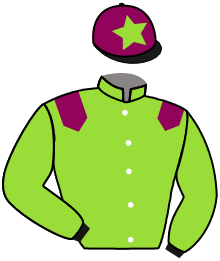 casaque portée par Demuro C. jockey du cheval de course CRACKNELL, information pmu ZETURF