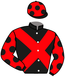 casaque portée par Merille C. jockey du cheval de course AQUILAS, information pmu ZETURF