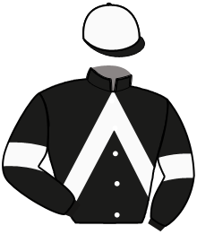 casaque portée par Michel Q. jockey du cheval de course MA BEAUTE D'AMOUR, information pmu ZETURF