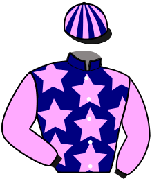 casaque portée par Terry C. jockey du cheval de course MANIGOD D'ELLE, information pmu ZETURF