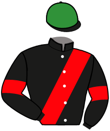 casaque portée par Berthault F. jockey du cheval de course INAO SAINT CLAIR, information pmu ZETURF