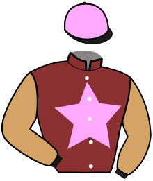casaque portée par Rochard B. jockey du cheval de course CONRADS PALLE, information pmu ZETURF