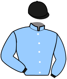casaque portée par Rochna Dumont G. jockey du cheval de course HYGNUS PRIOR, information pmu ZETURF