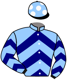 casaque portée par Zuliani L. jockey du cheval de course LARZAND, information pmu ZETURF