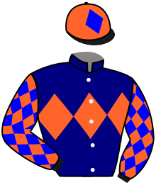 casaque portée par Vandamme Luc. jockey du cheval de course PRINCE ATTENDU, information pmu ZETURF