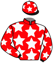 casaque portée par Lamy A. jockey du cheval de course MAJESTE DE TILLARD, information pmu ZETURF