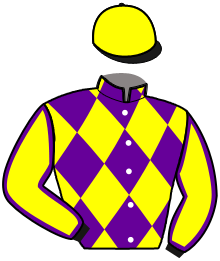 casaque portée par De Grave P. F. jockey du cheval de course LUTIN DU BUST, information pmu ZETURF