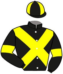 casaque portée par Barcelo Bisquerra Miq. J. jockey du cheval de course KALISTA DE HOUELLE, information pmu ZETURF