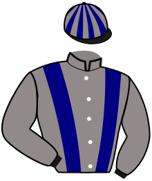 casaque portée par Rochard B. jockey du cheval de course JAZZY THOURJAN, information pmu ZETURF