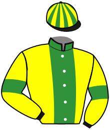casaque portée par Collette A. jockey du cheval de course KEEGAN DE PARNIERE, information pmu ZETURF