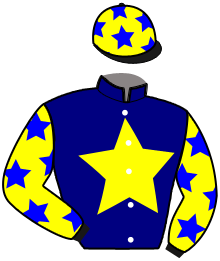 casaque portée par Ouvrie T. jockey du cheval de course LA PERNELLE, information pmu ZETURF