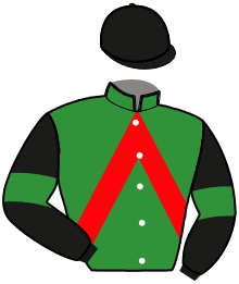 casaque portée par Debayles L. jockey du cheval de course HANNA DECHAMBOU, information pmu ZETURF