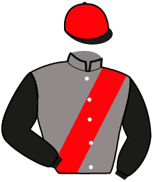 casaque portée par Bonne D. jockey du cheval de course KLANT D'OLIVERIE, information pmu ZETURF