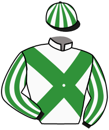 casaque portée par Tison Mlle S. jockey du cheval de course SALAZAR, information pmu ZETURF
