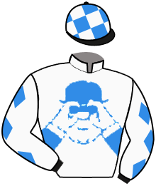 casaque portée par Denuault Mr M. jockey du cheval de course KOSAKENZIPFEL, information pmu ZETURF