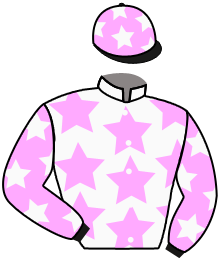 casaque portée par Le Callonec Mae. jockey du cheval de course CROQUEMADAME, information pmu ZETURF