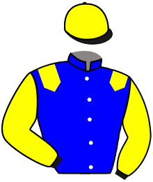 casaque portée par Brochard M. jockey du cheval de course LUGANO, information pmu ZETURF