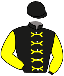 casaque portée par Berge C. jockey du cheval de course DIYA, information pmu ZETURF