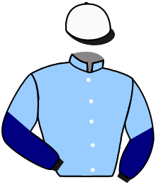 casaque portée par Madamet A. jockey du cheval de course SBIKHA, information pmu ZETURF