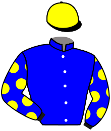 casaque portée par Guillochon J. jockey du cheval de course KARAKOY, information pmu ZETURF