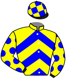 casaque portée par Law-eadie Rob. jockey du cheval de course LE MALBAR, information pmu ZETURF