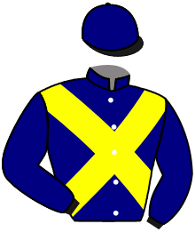 casaque portée par De Giles F. jockey du cheval de course KING D'ALENE, information pmu ZETURF