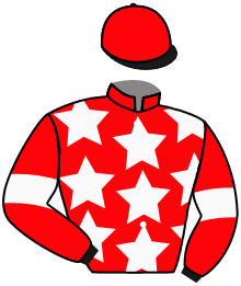 casaque portée par Crastus A. jockey du cheval de course ACATANA, information pmu ZETURF