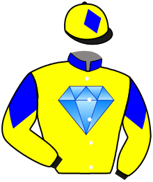casaque portée par Trullier T. jockey du cheval de course DIAMOND STAR, information pmu ZETURF