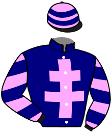 casaque portée par Abrivard A. jockey du cheval de course GRINDELWALD, information pmu ZETURF