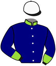 casaque portée par Gelormini G. jockey du cheval de course GESTODAMORE ROSA, information pmu ZETURF