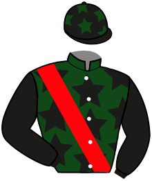 casaque portée par Seguy V. jockey du cheval de course MAZADI DE PIBOUL, information pmu ZETURF