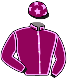 casaque portée par Zuliani L. jockey du cheval de course SAINT SONNET, information pmu ZETURF