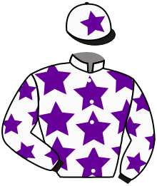 casaque portée par Plommee Léo. jockey du cheval de course VANGUARDE, information pmu ZETURF