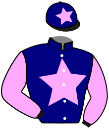 casaque portée par Allais P. M. jockey du cheval de course GRANDE MALICE, information pmu ZETURF