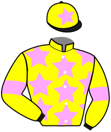 casaque portée par Madamet A. jockey du cheval de course QUASAR, information pmu ZETURF