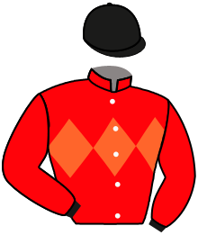 casaque portée par Santiago Mlle D. jockey du cheval de course JACK O'BOY, information pmu ZETURF