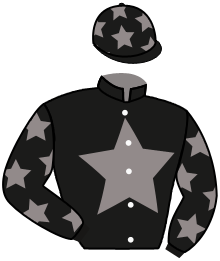 casaque portée par Molins Mme Amb. jockey du cheval de course SHIELDING, information pmu ZETURF