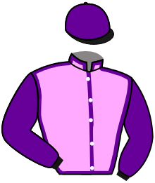 casaque portée par Pacaut Mme Cor. jockey du cheval de course EMINENCE GRISE, information pmu ZETURF