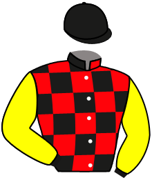 casaque portée par Bachelot T. jockey du cheval de course KNOSSINGTON, information pmu ZETURF