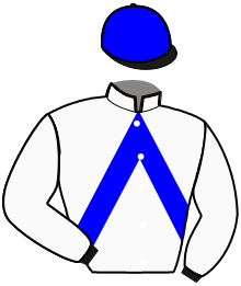 casaque portée par Poulain Mme Aga. jockey du cheval de course L'APPASSIONATO, information pmu ZETURF