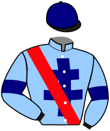 casaque portée par Bernard A. jockey du cheval de course SPIRIT OF DANCE, information pmu ZETURF