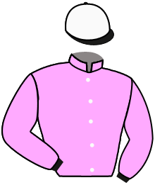 casaque portée par Lebouc Hug. jockey du cheval de course KING OF EYLAU, information pmu ZETURF