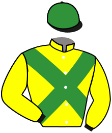 casaque portée par Veron F. jockey du cheval de course BALLADE EN BARQUE, information pmu ZETURF
